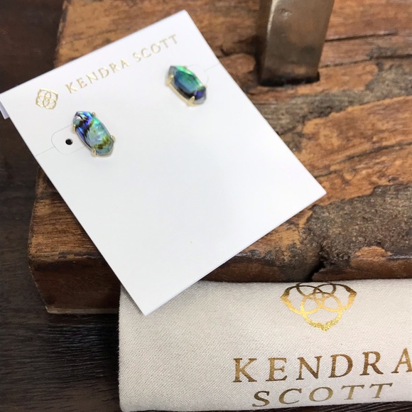 Kendra Scott Jewelry - NWT Kendra Scott Betty Earrings in Abalone Shell!